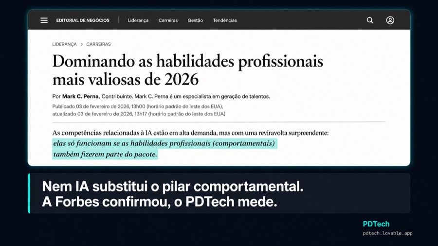 Materia da Forbes sobre as habilidades profissionais mais valiosas de 2026
